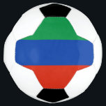 Bola De Futebol Bandeira do Daguestão<br><div class="desc">Bandeira patriótica do Daguestão</div>