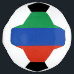 Bola De Futebol Bandeira do Daguestão<br><div class="desc">Bandeira patriótica do Daguestão</div>