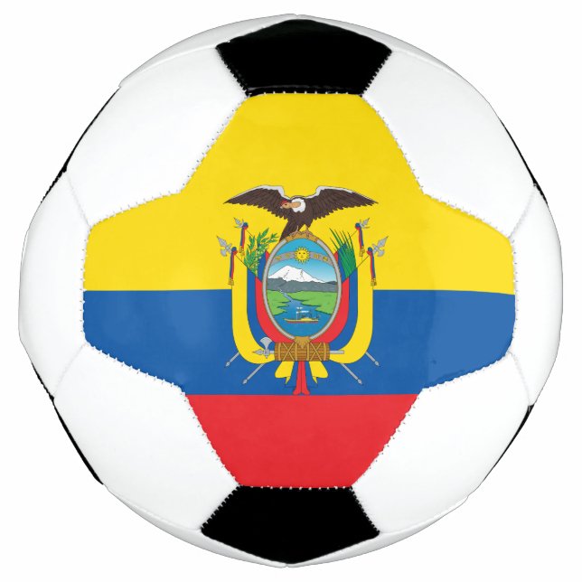 Bola De Futebol Bandeira do Equador (Frente)