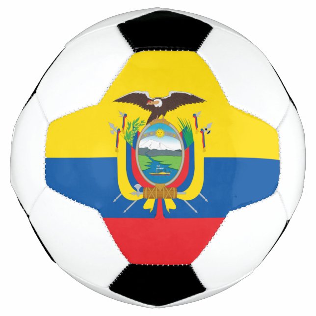 Bola De Futebol Bandeira do Equador (Frente)