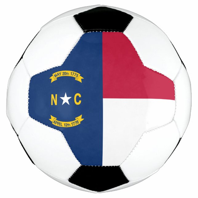 Bola De Futebol Bandeira do Estado da Carolina do Norte (Frente)