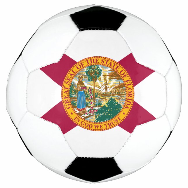 Bola De Futebol Bandeira do Estado da Flórida (Frente)