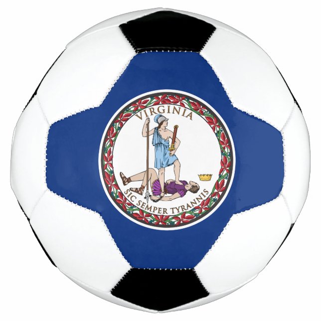 Bola De Futebol Bandeira do Estado da Virgínia (Frente)