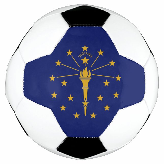 Bola De Futebol Bandeira do Estado de Indiana (Frente)