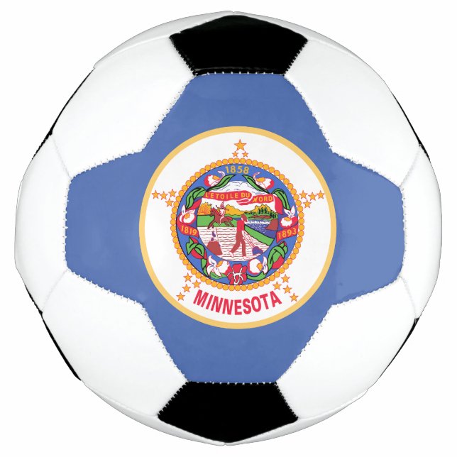 Bola De Futebol Bandeira do Estado de Minnesota (Frente)