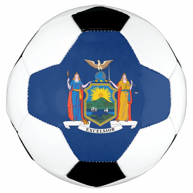Bola De Futebol Bandeira do Estado de Nova York (Frente)