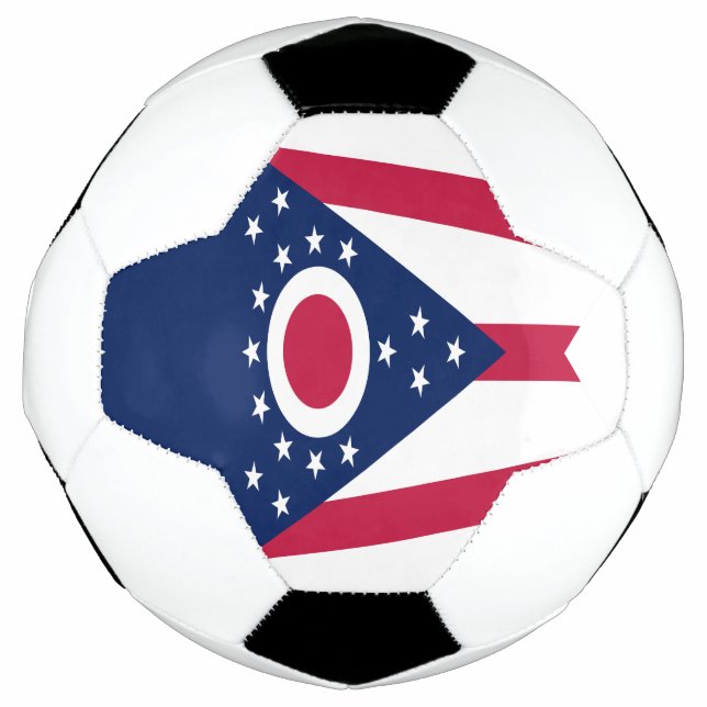 Bola De Futebol Bandeira do Estado de Ohio (Frente)