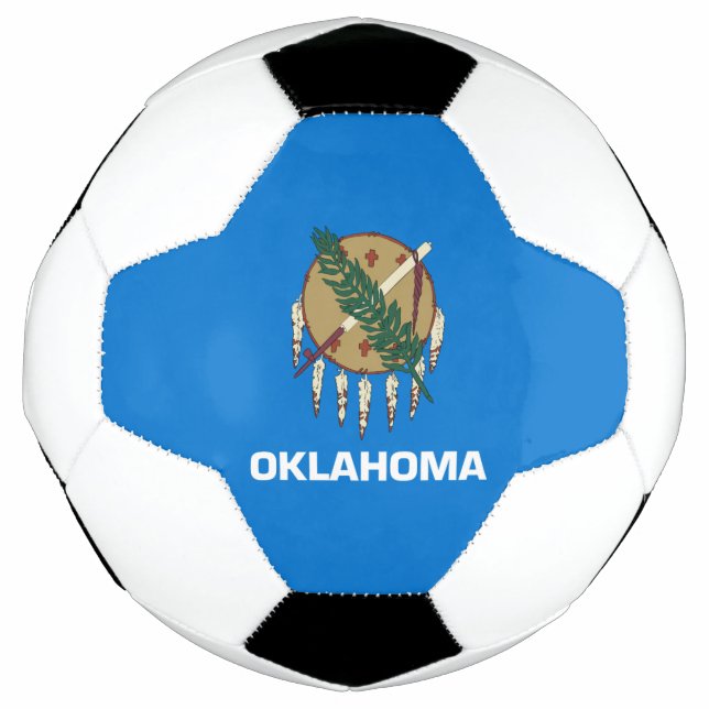 Bola De Futebol Bandeira do Estado de Oklahoma (Frente)