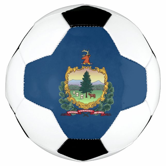 Bola De Futebol Bandeira do Estado de Vermont (Frente)