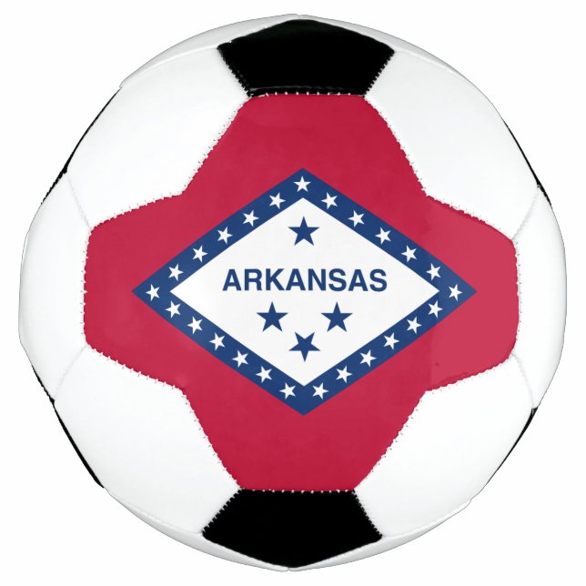 Bola De Futebol Bandeira do Estado do Arkansas (Frente)