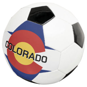Bola De Futebol bandeira do estado do Colorado design personalizad