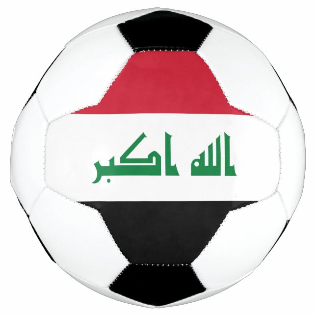 Bola De Futebol Bandeira do Iraque (Frente)