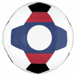 Bola De Futebol bandeira do Laos