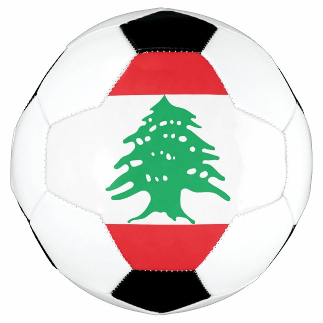 Bola De Futebol Bandeira do Líbano (Frente)