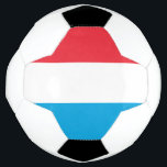 Bola De Futebol Bandeira do Luxemburgo<br><div class="desc">Bandeira patriótica do Luxemburgo.</div>