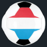 Bola De Futebol Bandeira do Luxemburgo<br><div class="desc">Bandeira Patriótica do Luxemburgo.</div>