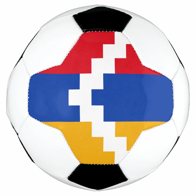 Bola De Futebol Bandeira do Nagorno Karabakh (Frente)