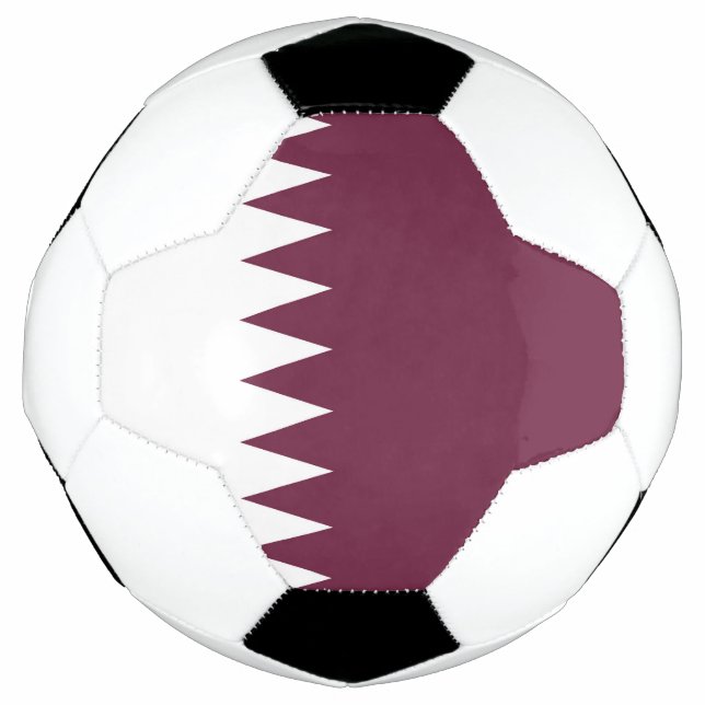 Bola De Futebol bandeira do Qatar (Frente)