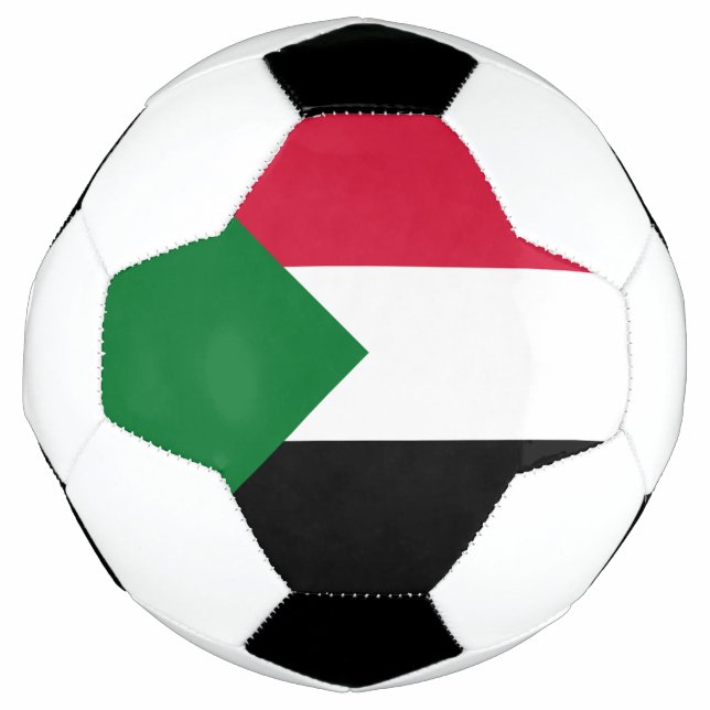 Bola De Futebol Bandeira do Sudão (Frente)
