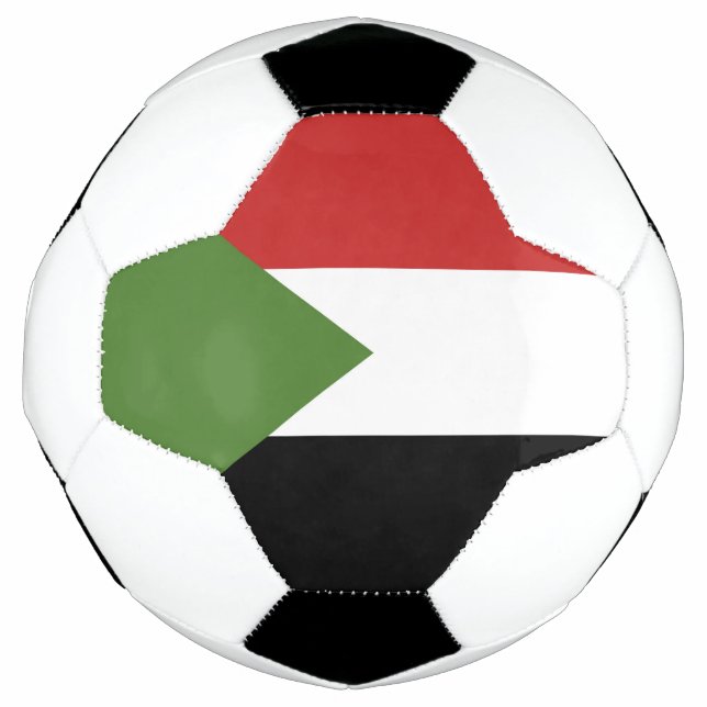 Bola De Futebol Bandeira do Sudão (Frente)