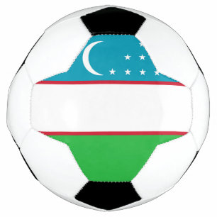 Bola De Futebol bandeira do Usbequistão