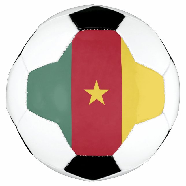 Bola De Futebol Bandeira dos Camarões (Frente)