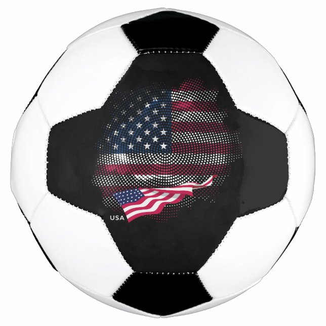 Bola De Futebol bandeira dos EUA (Frente)