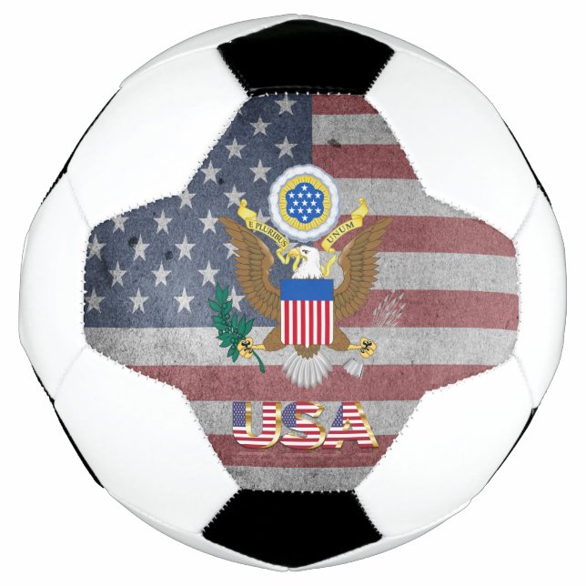 Bola De Futebol bandeira dos EUA (Frente)