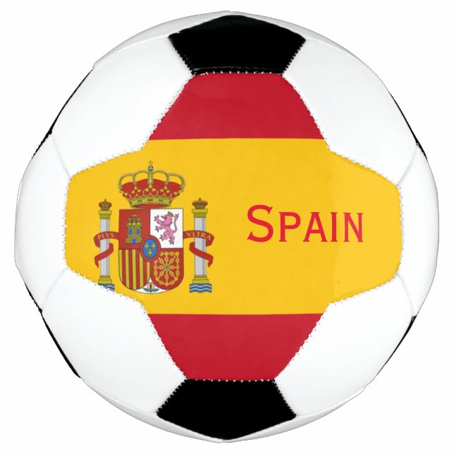 Bola De Futebol Bandeira Espanhola (Frente)