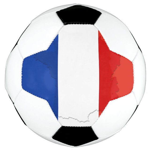 Bola De Futebol bandeira francesa (Frente)