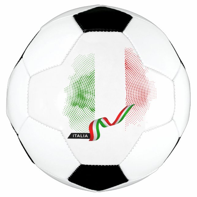 Bola De Futebol bandeira italiana (Frente)