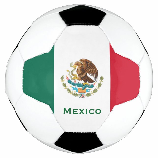 Bola De Futebol Bandeira Mexicana (Frente)
