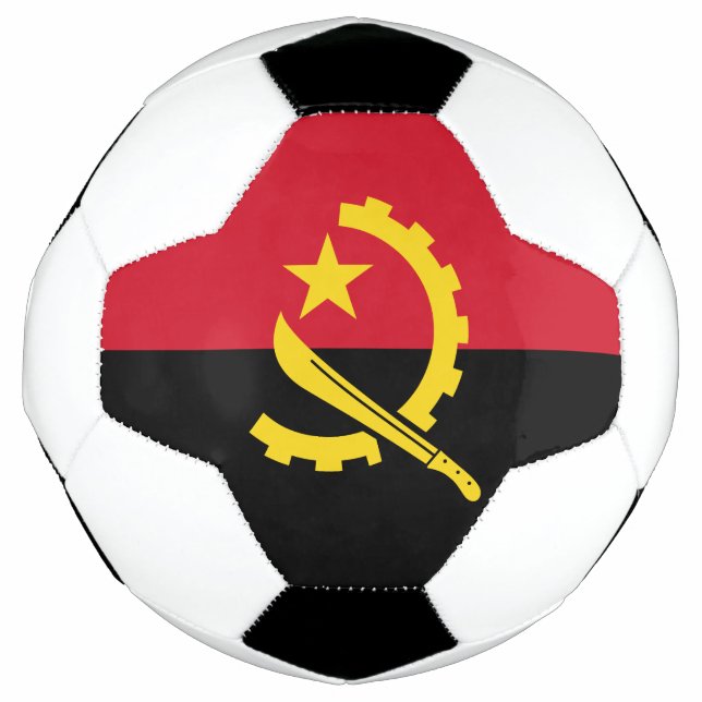 Bola De Futebol Bandeira Patriótica Angolana (Frente)