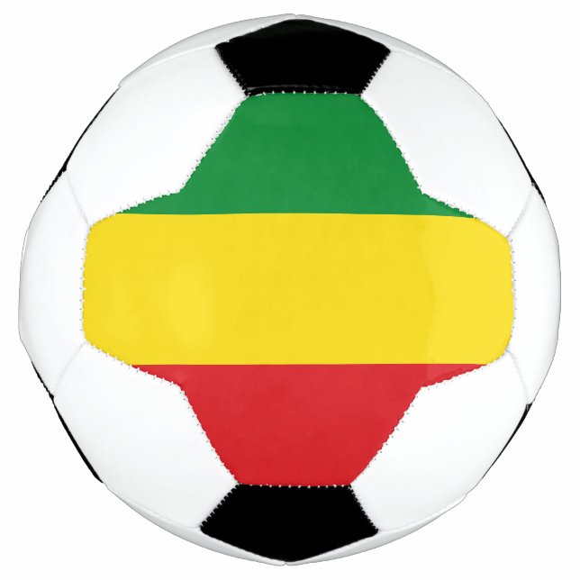 Bola De Futebol Bandeira Rastafarian Rasta Etiópia (Frente)