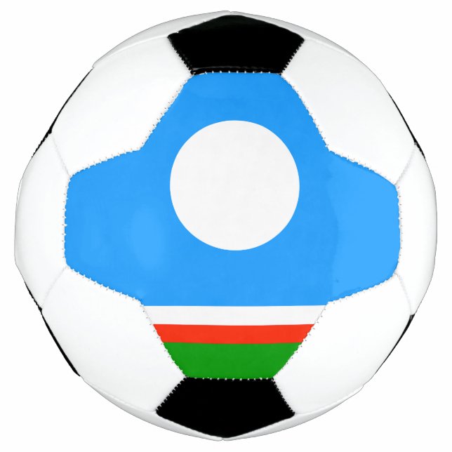 Bola De Futebol Bandeira Sakha (Frente)