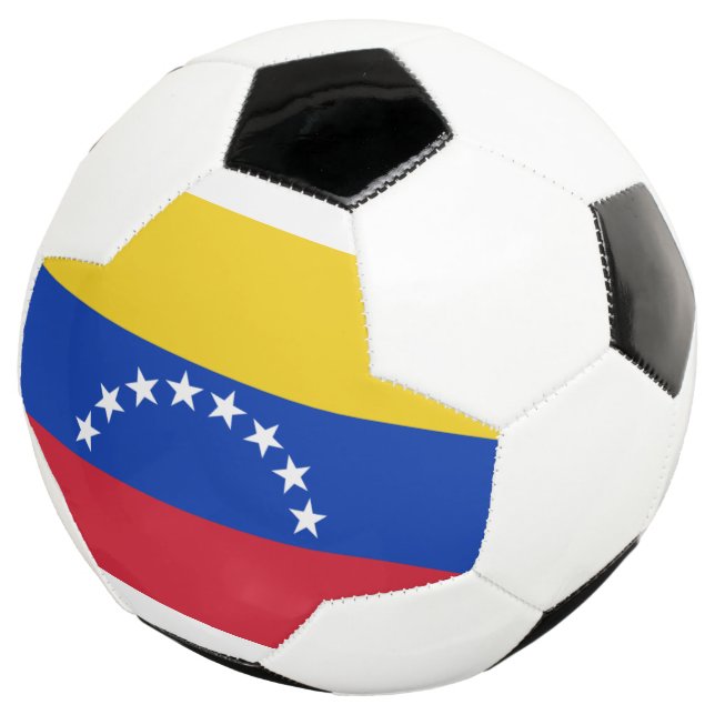 Bola De Futebol bandeira venezuela (Três quartos)