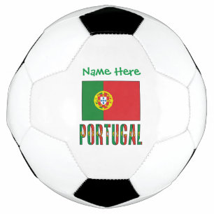 Bola De Futebol Bandeira Verde de Portugal Personalização 
