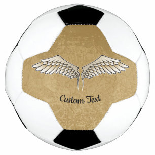 Bola De Futebol Beige Wings Soccer Ball