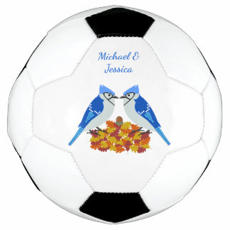 Bola De Futebol Beijando Casamento outono de Gays Azuis Personaliz