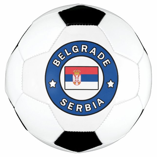Bola De Futebol Belgrado Sérvia (Frente)