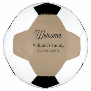 Bola De Futebol Bem-vindo ao lar adicione o nome da família inaugu