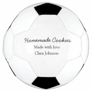 Bola De Futebol Biscoitos caseiros adicione o nome do seu texto pe