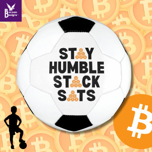Bola De Futebol Bitmoney STAY HUMBLE STACK SATS Crypto