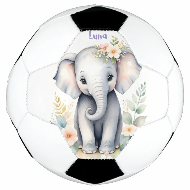 Bola De Futebol Blooming Baby Elephant (Frente)