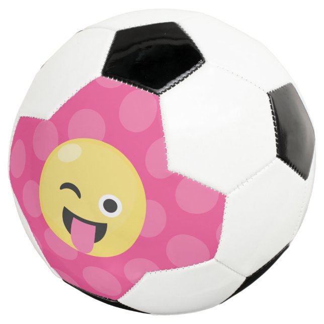 Bola De Futebol Bobo Emoji Bolinhas (Três quartos)