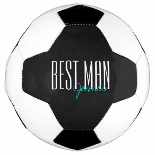 Bola De Futebol Bold Letters "Melhor Homem" Festa de casamento Per