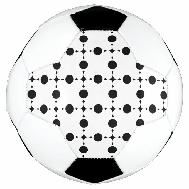 Bola De Futebol Bolinhas Pretas, Padrão de Bolinhas, Pontos, Ponto (Frente)