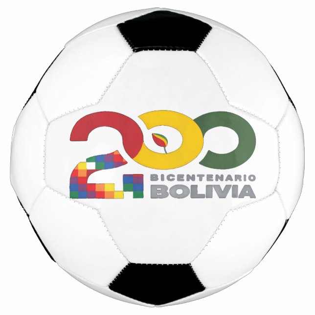 Bola De Futebol Bolivia bicentenario 200 años  (Frente)