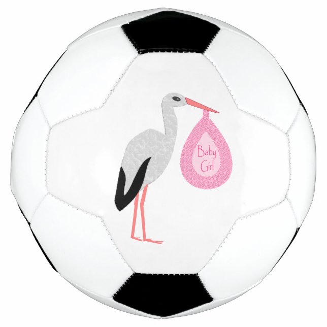Bola De Futebol Bonito Tempestade de Bebê Rosa (Frente)
