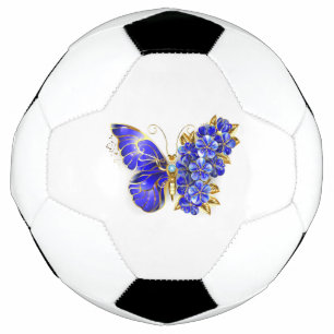 Bola De Futebol Borboleta Flor Sapphire